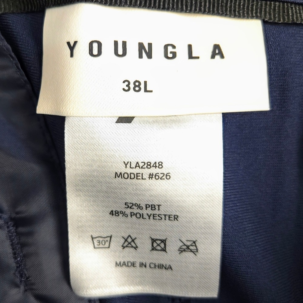 YoungLA Office Tech Pants Slim Fit Navy Blue 38L (Fits 36x30) - Picture 2 of 6